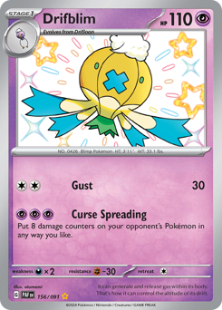 Drifblim #156 Paldean Fates