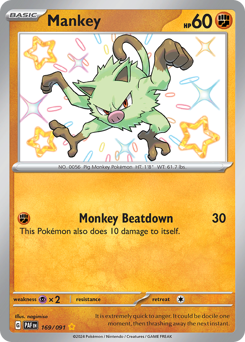 Mankey #169 Paldean Fates