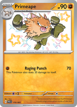 Primeape #170 Paldean Fates