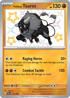 Paldean Tauros #172 Paldean Fates