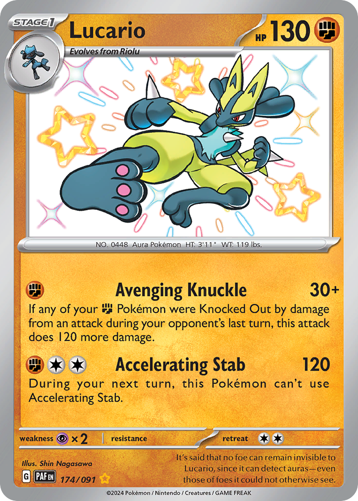 Lucario #174 Paldean Fates