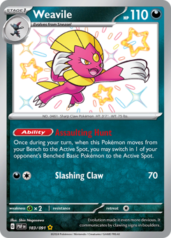 Weavile #183 Paldean Fates