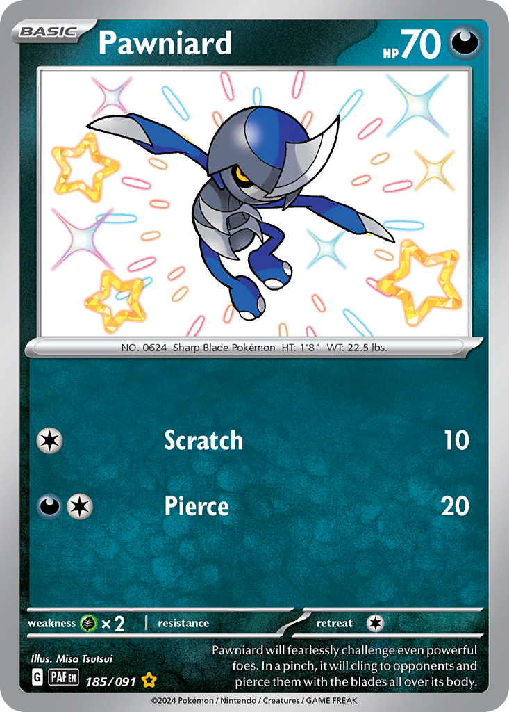 Pawniard #185 Paldean Fates