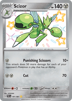 Scizor #191 Paldean Fates