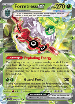 Forretress ex #2 Paldean Fates