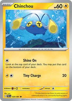 Chinchou #20 Paldean Fates