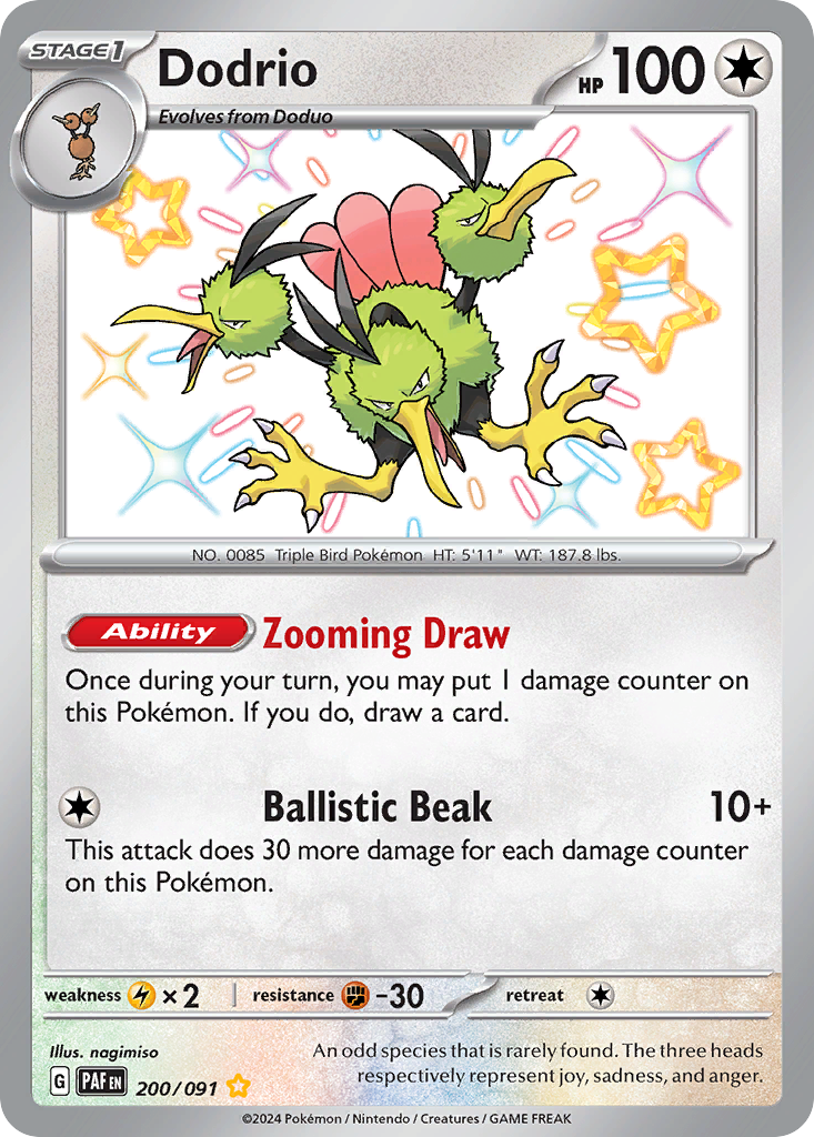Dodrio #200 Paldean Fates