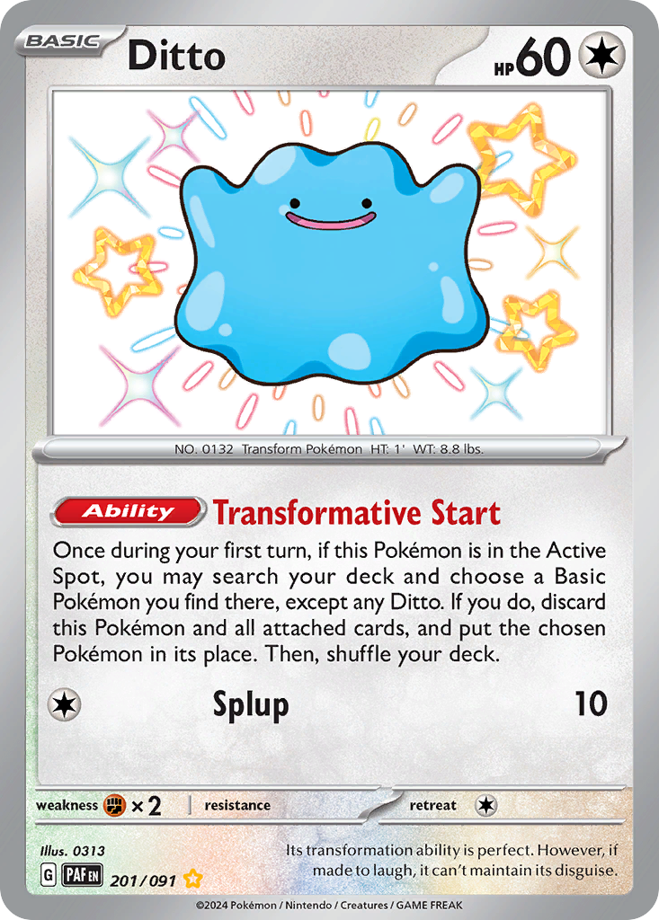 Ditto #201 Paldean Fates