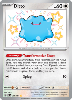 Ditto #201 Paldean Fates