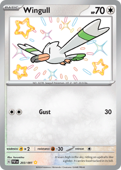 Wingull #203 Paldean Fates
