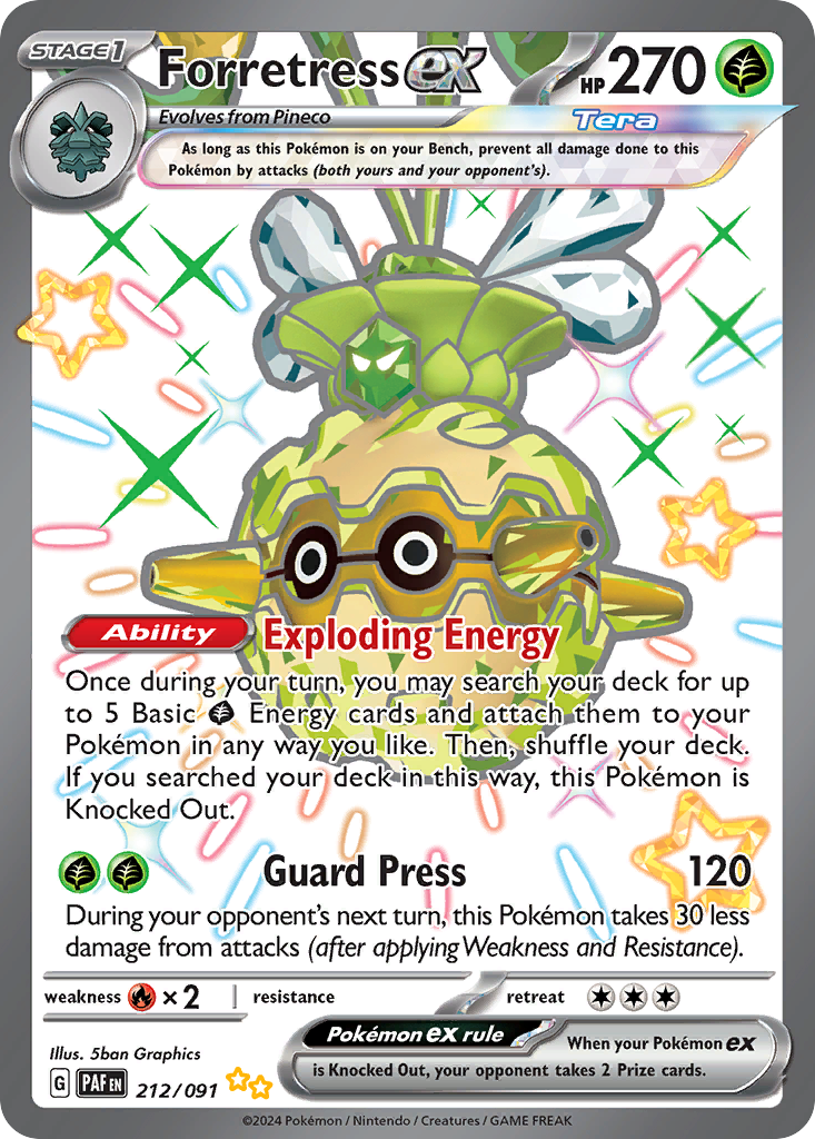 Forretress ex #212 Paldean Fates