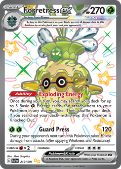 Forretress ex #212 Paldean Fates