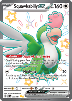 Squawkabilly ex #223 Paldean Fates