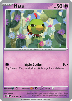 Natu #25 Paldean Fates