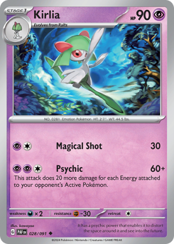 Kirlia #28 Paldean Fates