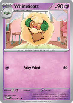 Whimsicott #35 Paldean Fates