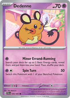 Dedenne #36 Paldean Fates