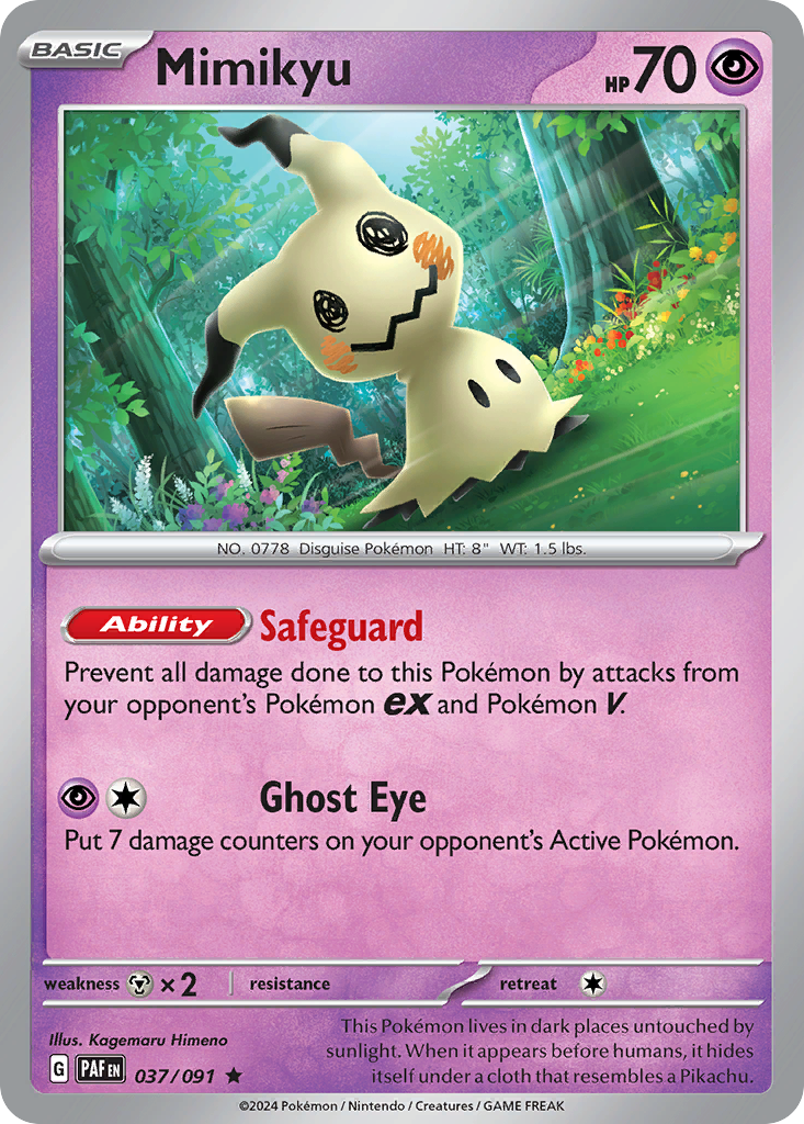 Mimikyu #37 Paldean Fates