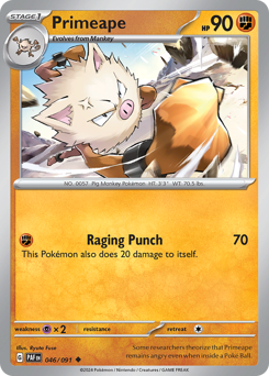 Primeape #46 Paldean Fates