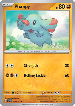 Phanpy #48 Paldean Fates