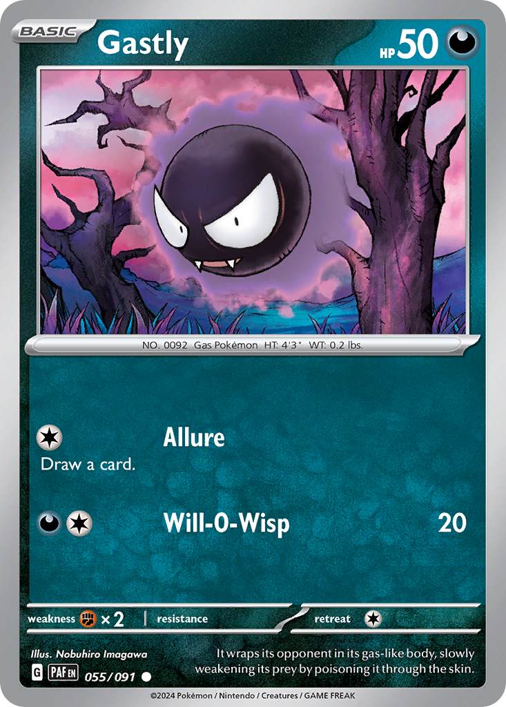 Gastly #55 Paldean Fates