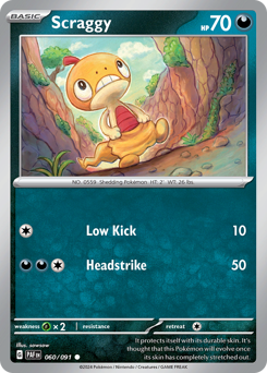 Scraggy #60 Paldean Fates