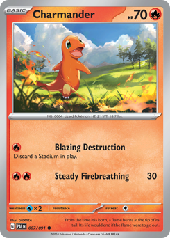 Charmander #7 Paldean Fates