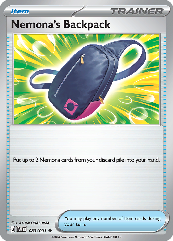 Nemona's Backpack #83 Paldean Fates