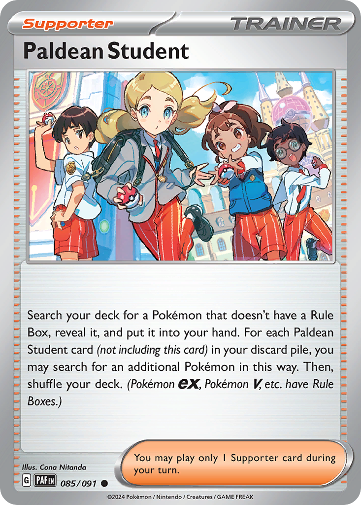 Paldean Student #85 Paldean Fates