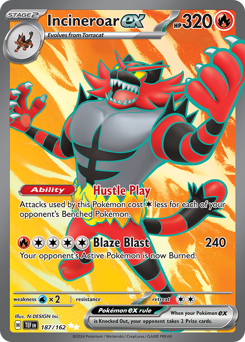 Incineroar ex #187 Temporal Forces