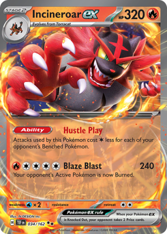 Incineroar ex #34 Temporal Forces
