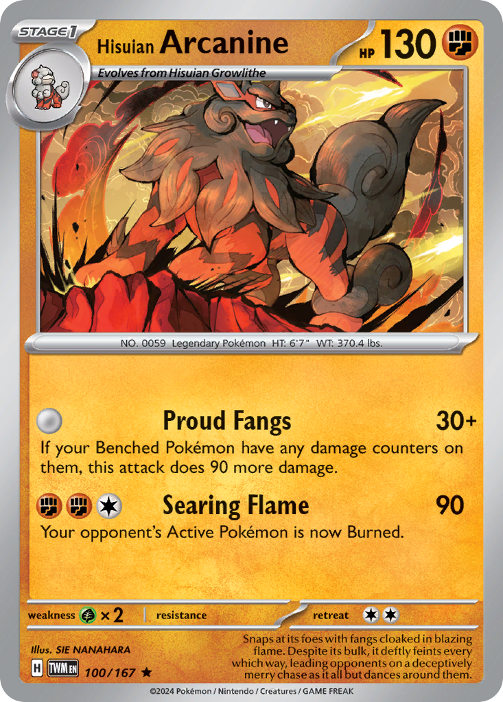 Hisuian Arcanine #100 Twilight Masquerade
