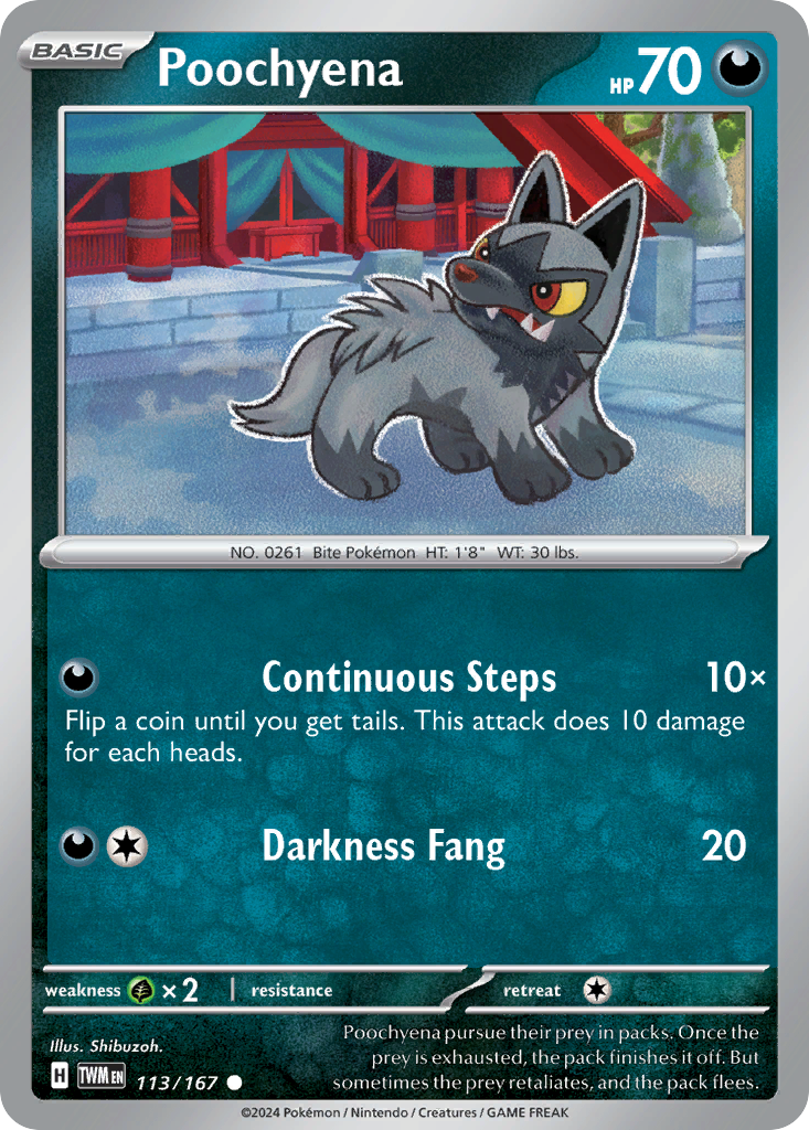 Poochyena #113 Twilight Masquerade