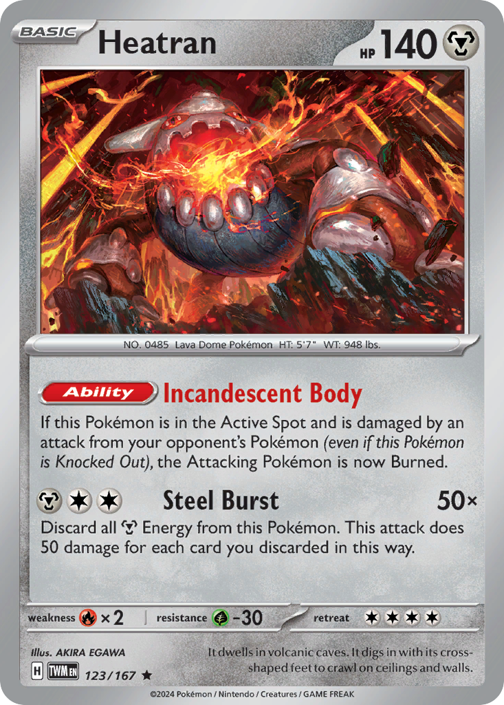 Heatran #123 Twilight Masquerade
