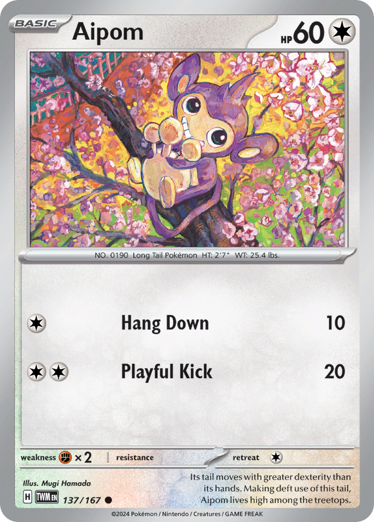 Aipom #137 Twilight Masquerade