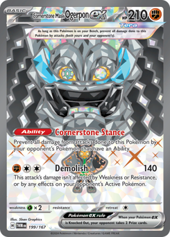Cornerstone Mask Ogerpon ex #199 Twilight Masquerade