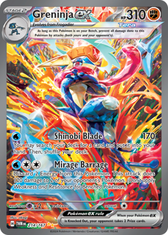 Greninja ex — Twilight Masquerade chase card