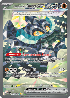 Cornerstone Mask Ogerpon ex #215 Twilight Masquerade