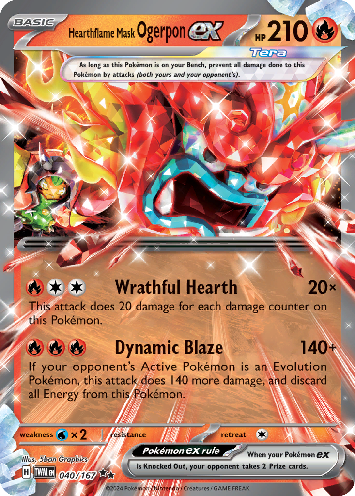 Hearthflame Mask Ogerpon ex #40 Twilight Masquerade