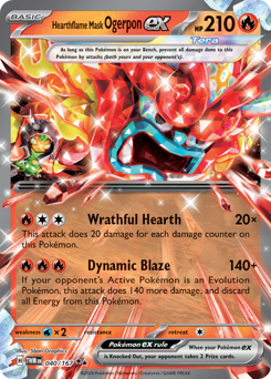 Hearthflame Mask Ogerpon ex #40 Twilight Masquerade
