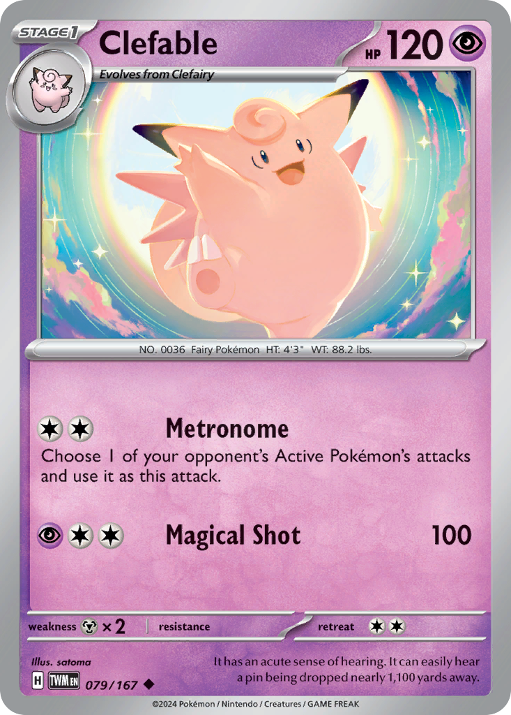 Clefable #79 Twilight Masquerade