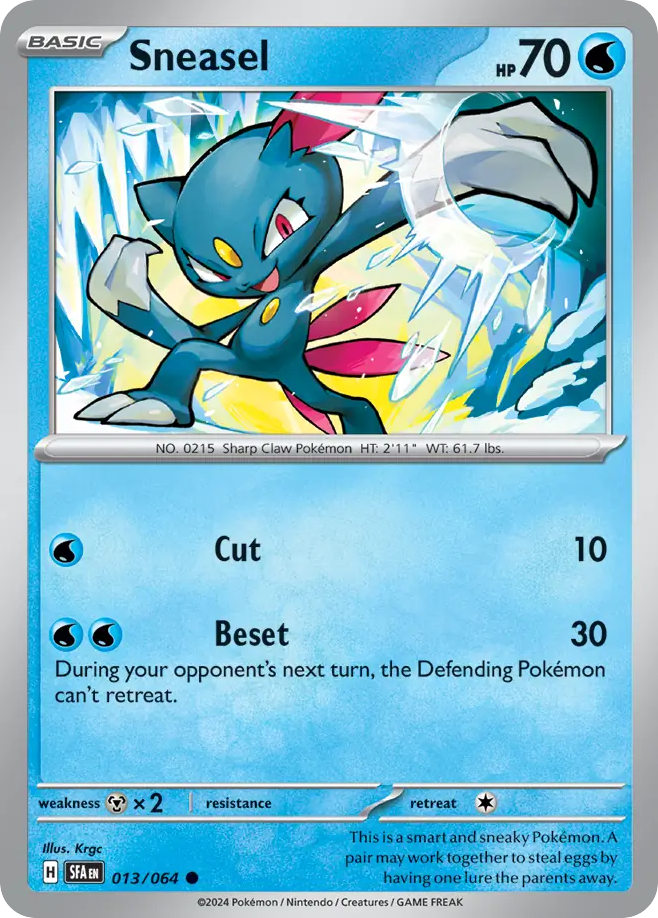 Sneasel #13 Shrouded Fable