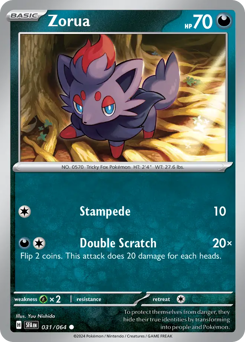 Zorua #31 Shrouded Fable