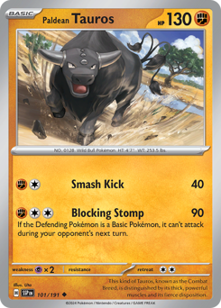 Paldean Tauros #101 Surging Sparks