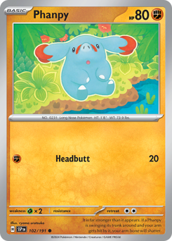Phanpy #102 Surging Sparks