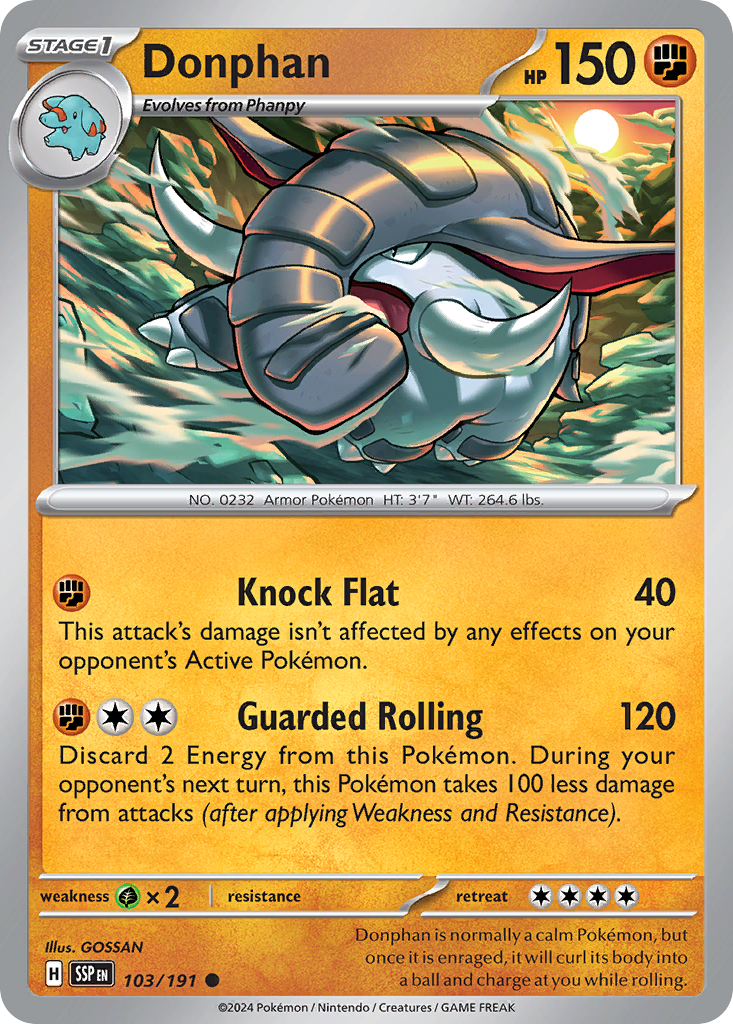 Donphan #103 Surging Sparks