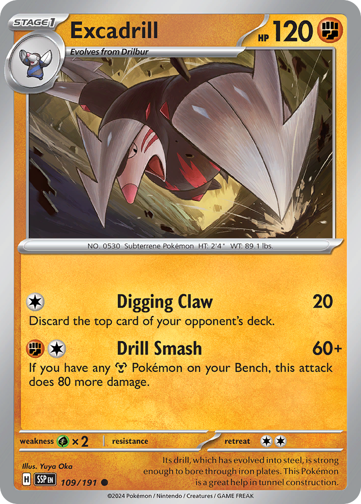 Excadrill #109 Surging Sparks