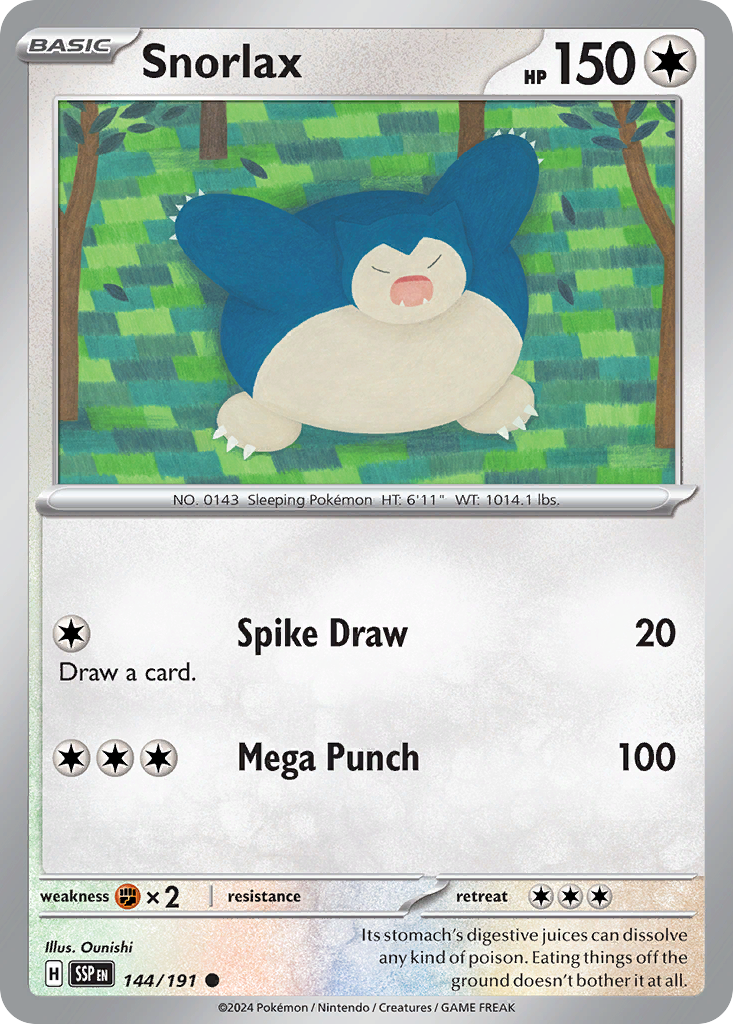 Snorlax #144 Surging Sparks