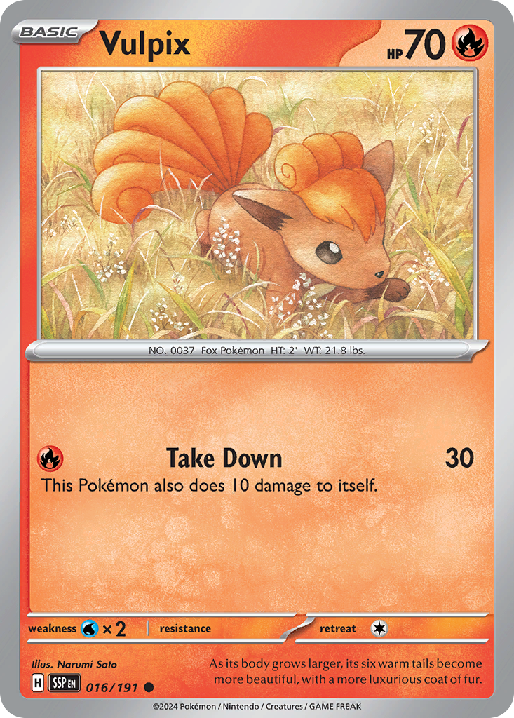Vulpix #16 Surging Sparks