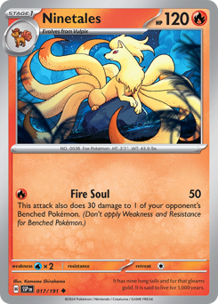 Ninetales #17 Surging Sparks